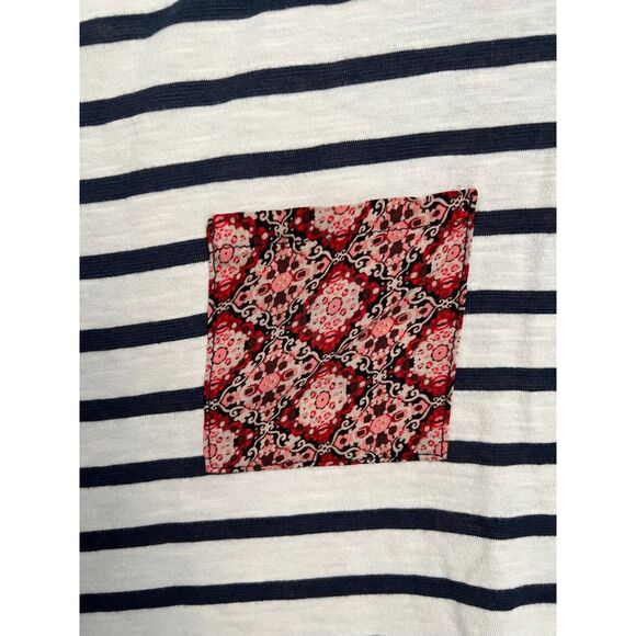 ANTHROPOLOGIE PAPER LOCKET sz XS striped top w pocket EUC - Picture 2 of 5